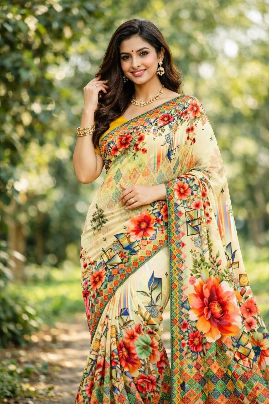 হাই কোয়ালিটি জামদানি শাড়ি
